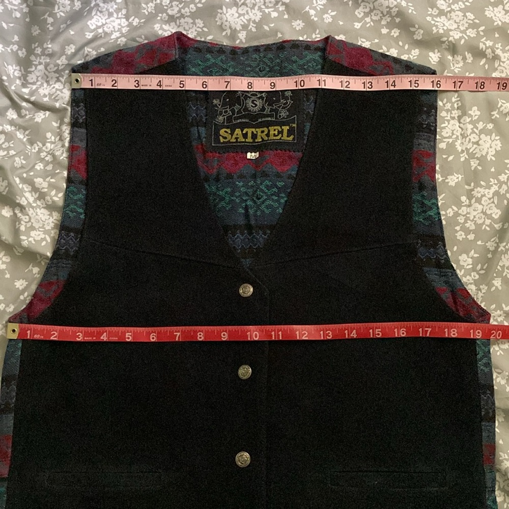 Satrel Leather Vest ~ Size Medium - Picture 7 of 12